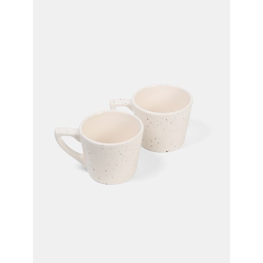 Sinsay - Kubki z nakrapianym wzorem 2 pack - biały Sinsay One Size Sinsay