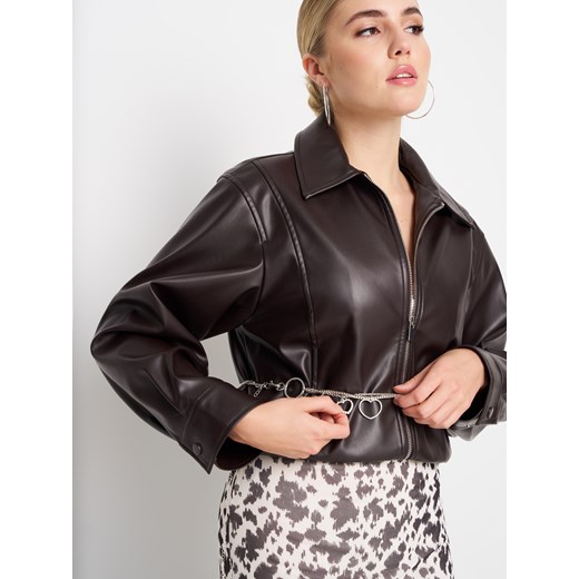 Sinsay - Pasek łańcuszkowy z zawieszkami w kształcie serca - srebrny Sinsay XS/S Sinsay