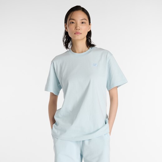 Koszulka damska New Balance WT41501FRL – niebieska ze sklepu New Balance Poland w kategorii Bluzki damskie - zdjęcie 184101455