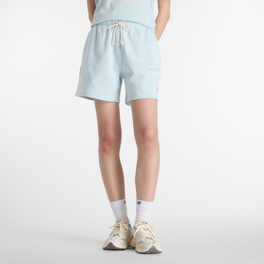 Spodenki damskie New Balance WS41508FRL – niebieskie ze sklepu New Balance Poland w kategorii Szorty - zdjęcie 184101457