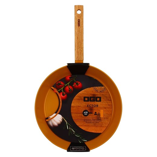Ogo Living Patelnia &quot;Ector&quot; w kolorze żółtym - Ø 24 cm ze sklepu Limango Polska w kategorii Garnki - zdjęcie 184101796