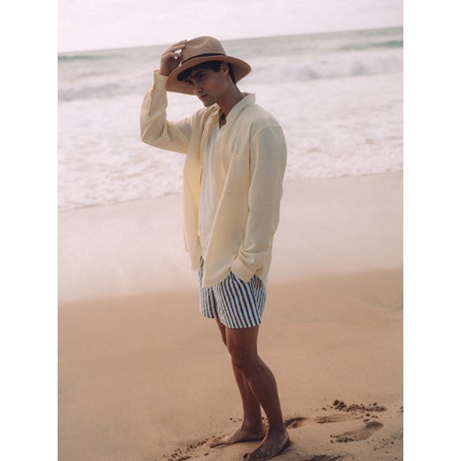 Reserved - Szorty plażowe w paski - niebieski ze sklepu Reserved w kategorii Kąpielówki - zdjęcie 184102166