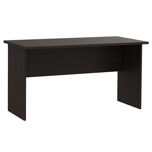Minimalistyczne brązowe biurko do pracy wenge - Paxa ze sklepu Edinos.pl w kategorii Biurka i sekretarzyki - zdjęcie 184102485