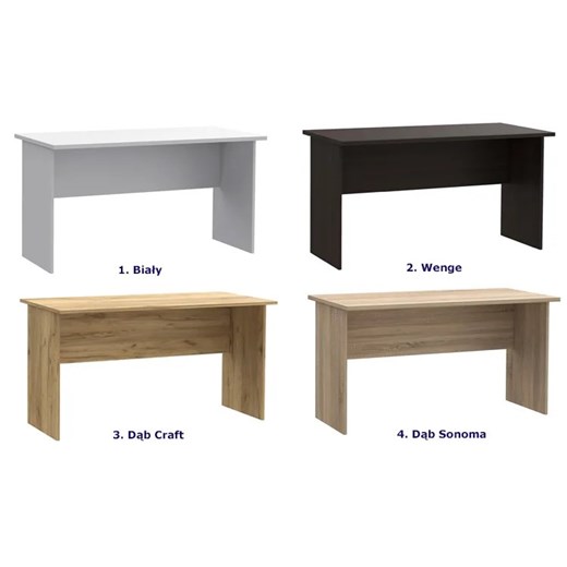 Minimalistyczne brązowe biurko do pracy wenge H3-H97 Elior One Size Edinos.pl