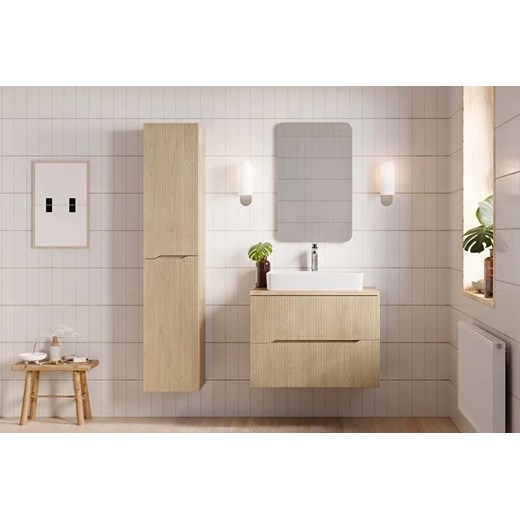 Wiszący słupek łazienkowy dąb Cremona L8-B55 Elior One Size Edinos.pl