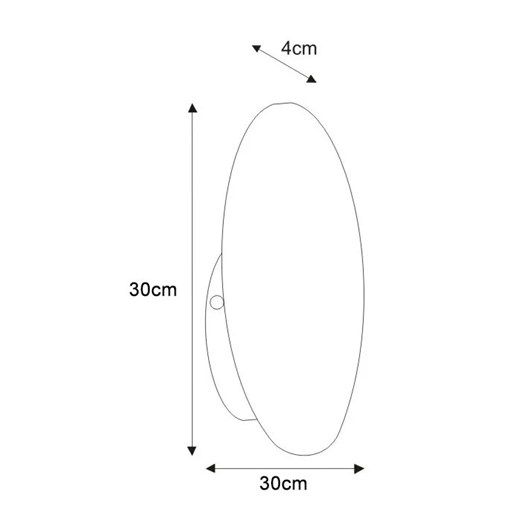 Kinkiet metalowe koło 30 cm nowoczesny beżowy Jamika Lumes One Size Edinos.pl