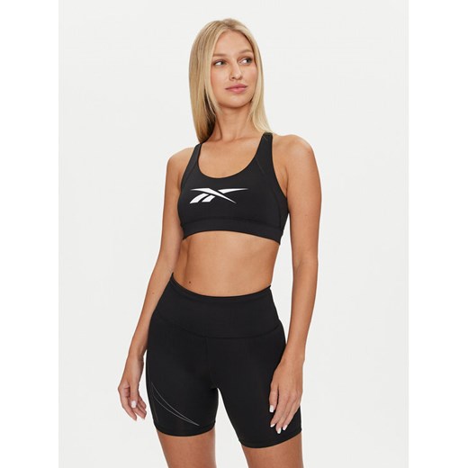 Reebok Biustonosz top Train BL Bra 100075674 Czarny Slim Fit ze sklepu MODIVO w kategorii Biustonosze - zdjęcie 184103285