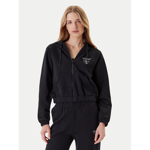 Guess Bluza V5RQ20 KC3D2 Czarny Regular Fit ze sklepu MODIVO w kategorii Bluzy damskie - zdjęcie 184103289