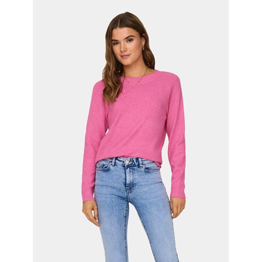 ONLY Sweter Rica 15204279 Różowy Regular Fit ze sklepu MODIVO w kategorii Swetry damskie - zdjęcie 184103446