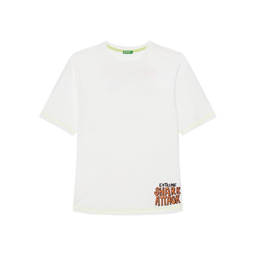 United Colors Of Benetton T-Shirt 3I1XC10P6 Biały Regular Fit ze sklepu MODIVO w kategorii T-shirty chłopięce - zdjęcie 184103468