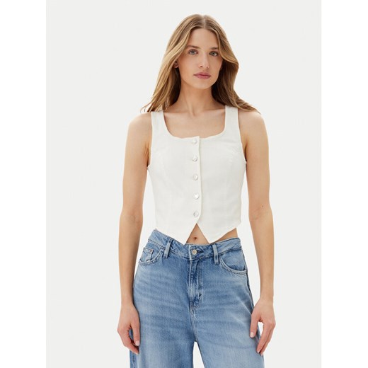 Vero Moda Kamizelka Wild Alinia 10323777 Biały Slim Fit ze sklepu MODIVO w kategorii Kamizelki damskie - zdjęcie 184103476
