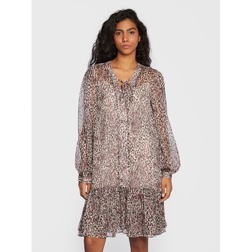 Guess Sukienka codzienna W3RK01 WDW52 Beżowy Regular Fit ze sklepu MODIVO w kategorii Sukienki - zdjęcie 184103518