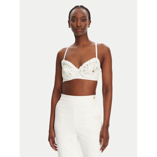 Elisabetta Franchi Biustonosz braletka RG00252E2 360 Biały Slim Fit ze sklepu MODIVO w kategorii Biustonosze - zdjęcie 184103529