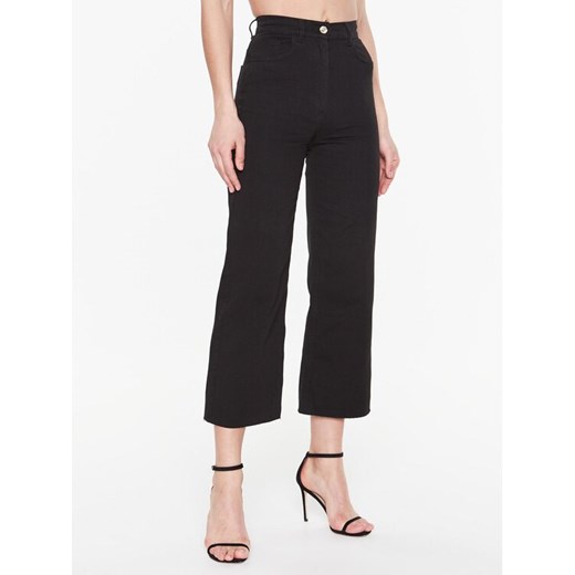 Elisabetta Franchi Jeansy PJ-89S-31E2-V250 Czarny Flare Fit Elisabetta Franchi 26 MODIVO