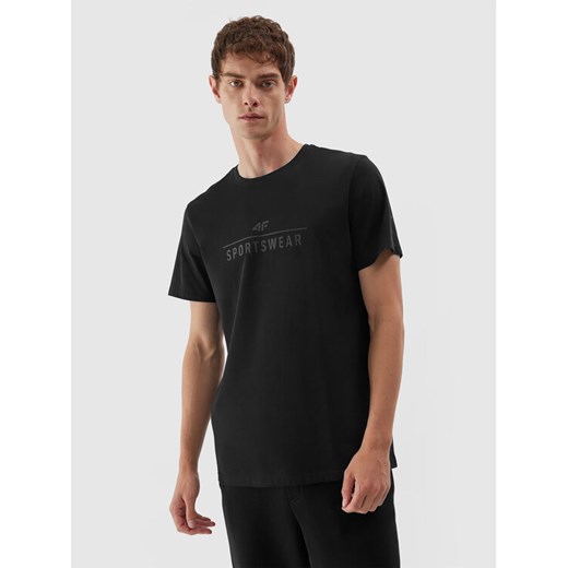 4F T-Shirt 4FAW23TTSHM0878 Czarny Regular Fit ze sklepu MODIVO w kategorii T-shirty męskie - zdjęcie 184105449