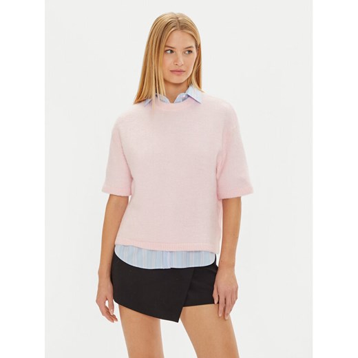 Gina Tricot Sweter 22271 Różowy Regular Fit ze sklepu MODIVO w kategorii Swetry damskie - zdjęcie 184105466