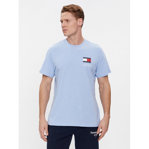 Tommy Jeans T-Shirt Essential Flag DM0DM18263 Błękitny Slim Fit Tommy Jeans XXXL MODIVO