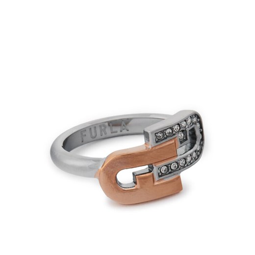 Furla Pierścionek J Furla Arch Double WJ00094-K21000-1952S-9-009-20-CN-L Srebrny ze sklepu MODIVO w kategorii Pierścionki - zdjęcie 184105599