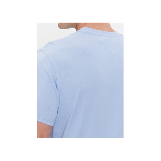Tommy Jeans T-Shirt Essential Flag DM0DM18263 Błękitny Slim Fit Tommy Jeans XXXL MODIVO