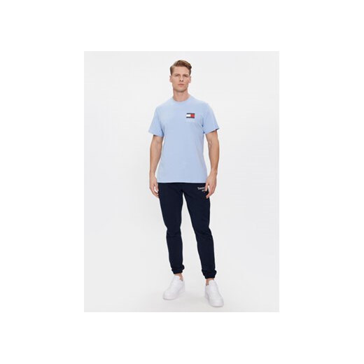 Tommy Jeans T-Shirt Essential Flag DM0DM18263 Błękitny Slim Fit Tommy Jeans XXXL MODIVO
