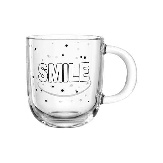 LEONARDO Kubek jumbo &quot;Smile&quot; w kolorze czarnym - 400 ml ze sklepu Limango Polska w kategorii Kubki - zdjęcie 184107898