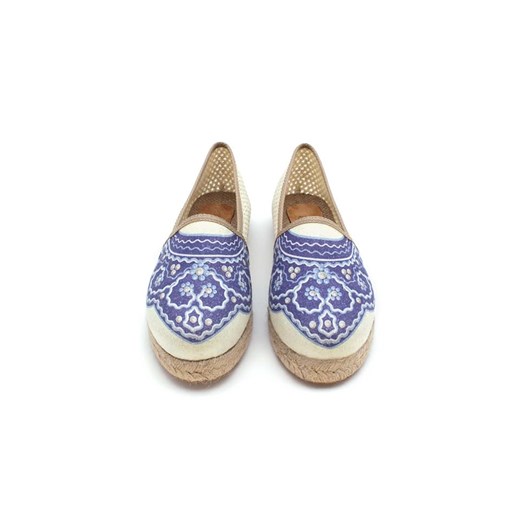 Espadryle damskie Calceo casualowe w nadruki bez zapięcia wielokolorowe 