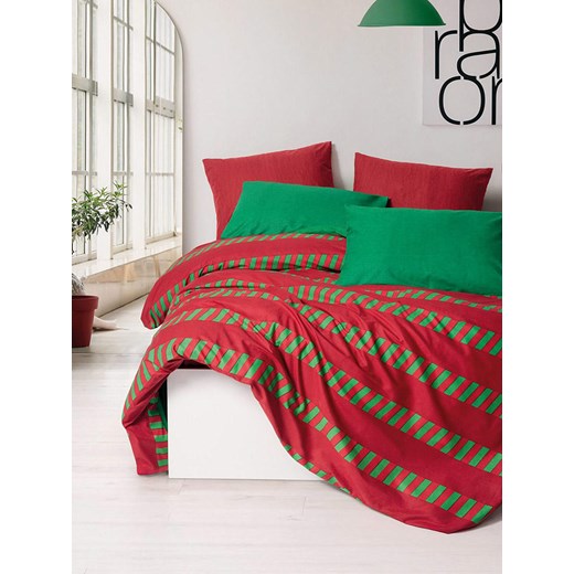 Colourful Cotton Komplet pościeli renforcé w kolorze czerwono-zielonym ze sklepu Limango Polska w kategorii Pościele - zdjęcie 184108657
