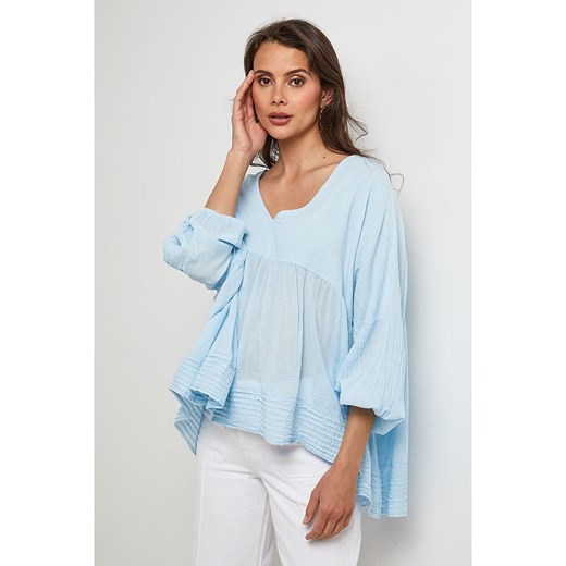 Lin Passion Bluzka w kolorze błękitnym Lin Passion 36/38 Limango Polska okazja