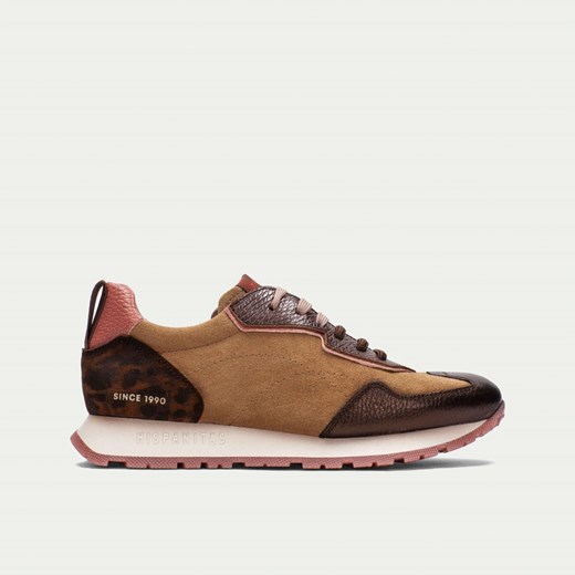 Hiszpańskie sneakersy damskie - HISPANITAS HI254312 BRĄZOWE ze sklepu Tymoteo.pl - sklep obuwniczy w kategorii Buty sportowe damskie - zdjęcie 184109328