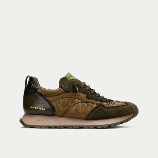 Hiszpańskie sneakersy damskie - HISPANITAS HI254209 KHAKI ze sklepu Tymoteo.pl - sklep obuwniczy w kategorii Buty sportowe damskie - zdjęcie 184109366