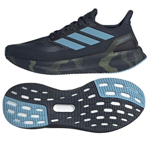 Buty do biegania adidas Pureboost 5 JR5095 niebieskie ze sklepu ButyModne.pl w kategorii Buty sportowe męskie - zdjęcie 184109716