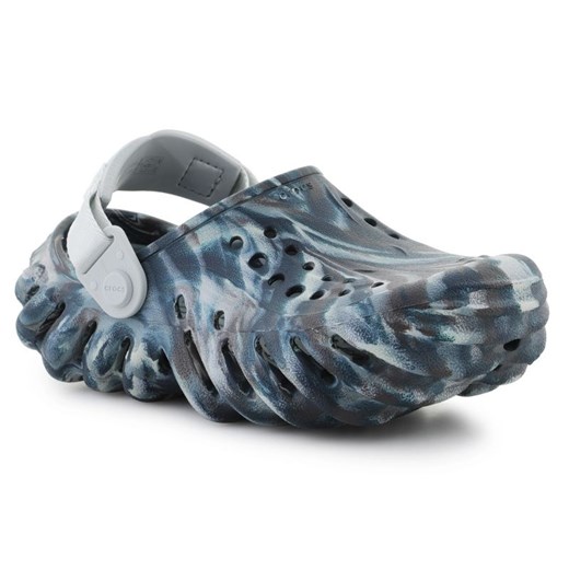Klapki Crocs Echo Marbled Clog Gs  208464-0LE wielokolorowe ze sklepu ButyModne.pl w kategorii Klapki dziecięce - zdjęcie 184109736