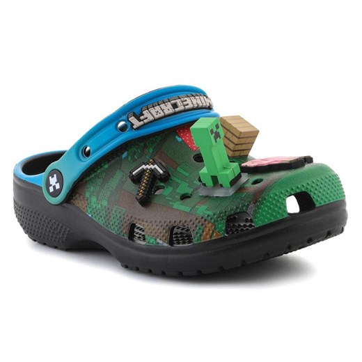 Klapki Crocs Classic Minecraft Clog Kids Multi 210830-90H wielokolorowe ze sklepu ButyModne.pl w kategorii Klapki dziecięce - zdjęcie 184109737