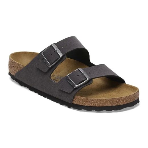 Klapki Birkenstock Arizona Bs Birko-Flor Nubuk 1029134 szare ze sklepu ButyModne.pl w kategorii Klapki męskie - zdjęcie 184109739