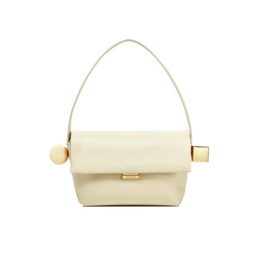 Torebka JACQUEMUS Le Rond Carre 24H243BA383-3171 Écru ze sklepu eobuwie.pl w kategorii Torebki damskie - zdjęcie 184110079