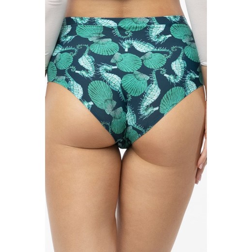 Figi damskie wysokie Sea Story Simple Maxi, Kolor granatowo-turkusowy, Rozmiar 2XL, Julimex ze sklepu Primodo w kategorii Majtki damskie - zdjęcie 184111005