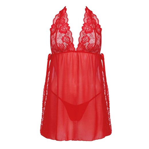 Czerwona koszulka i stringi Belinda, Kolor czerwony, Rozmiar S/M, Anais Anais S/M promocja Intymna