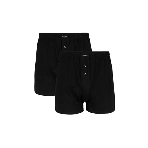 2-pack czarne luźne bokserki męskie 2BMB-003, Kolor czarny, Rozmiar L, ATLANTIC ze sklepu Intymna w kategorii Majtki męskie - zdjęcie 184111706