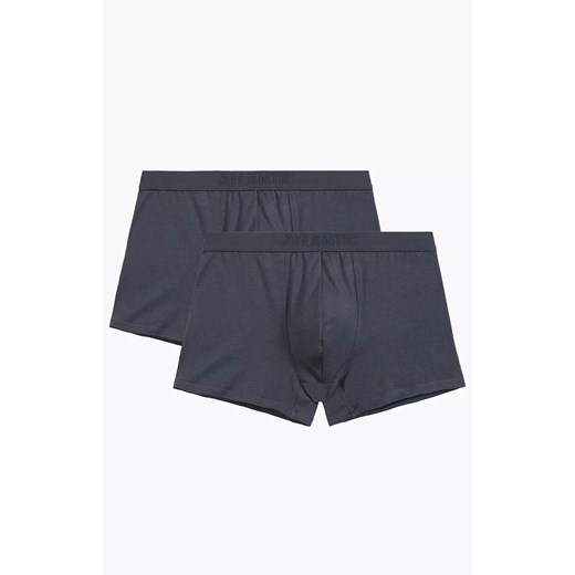 Atlantic 2-pack bokserki męskie grafitowe 2MBX-074, Kolor grafitowy, Rozmiar M, ATLANTIC ze sklepu Intymna w kategorii Majtki męskie - zdjęcie 184111719