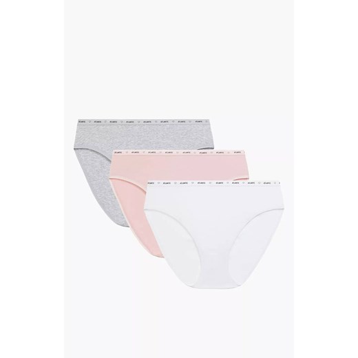 Atlantic 3-pack figi sport High Leg 3CLP-010-BIA/SZMJ/ROZJ, Kolor biało-szaro-różowy, Rozmiar S, ATLANTIC ze sklepu Intymna w kategorii Majtki damskie - zdjęcie 184111876