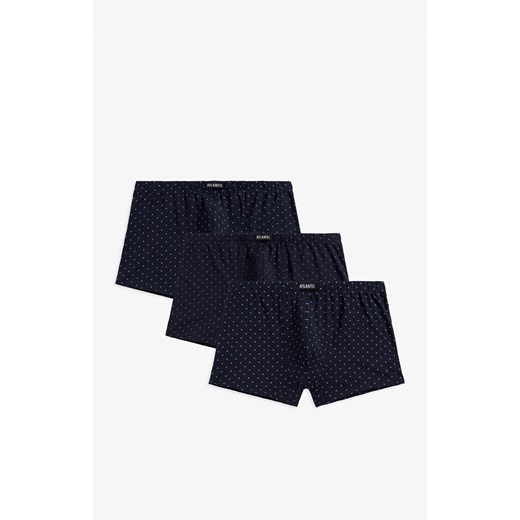3-pack Bokserki męskie granatowe 3MH-192, Kolor granatowy, Rozmiar M, ATLANTIC ze sklepu Intymna w kategorii Majtki męskie - zdjęcie 184111935