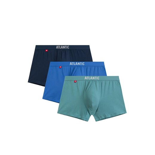 Atlantic 3-pack bokserki męskie 3MH-011-NIE/NIEC/ZIEJ, Kolor multicolour, Rozmiar S, ATLANTIC ze sklepu Intymna w kategorii Majtki męskie - zdjęcie 184111947