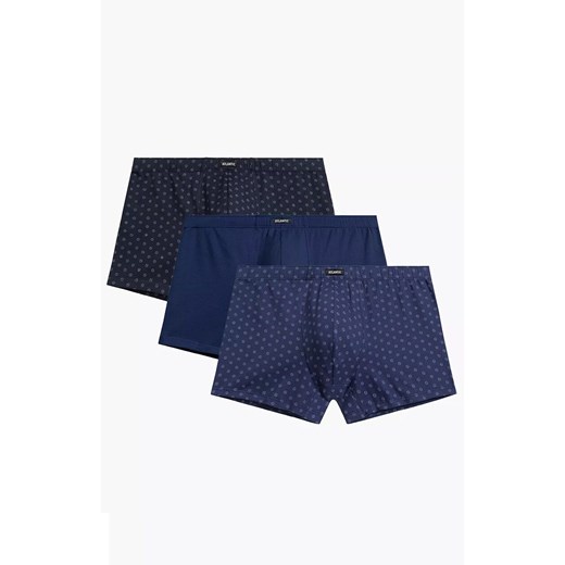 Atlantic 3-pack bokserki męskie 3MH-206-GRA/NIE/NIEC, Kolor granatowo-niebieski, Rozmiar M, ATLANTIC ze sklepu Intymna w kategorii Majtki męskie - zdjęcie 184111965
