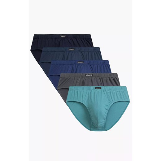 Atlantic 5-pack slipy męskie classic 5SMP-003, Kolor multicolour, Rozmiar M, ATLANTIC ze sklepu Intymna w kategorii Majtki męskie - zdjęcie 184112059
