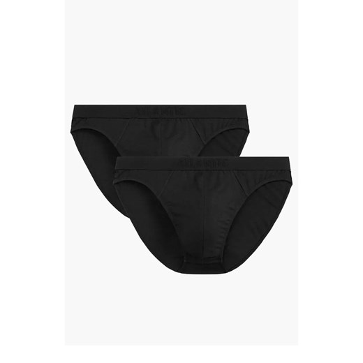 Atlantic 2-pack slipy męskie czarne 2BMP-016, Kolor czarny, Rozmiar S, ATLANTIC ze sklepu Intymna w kategorii Majtki męskie - zdjęcie 184112367