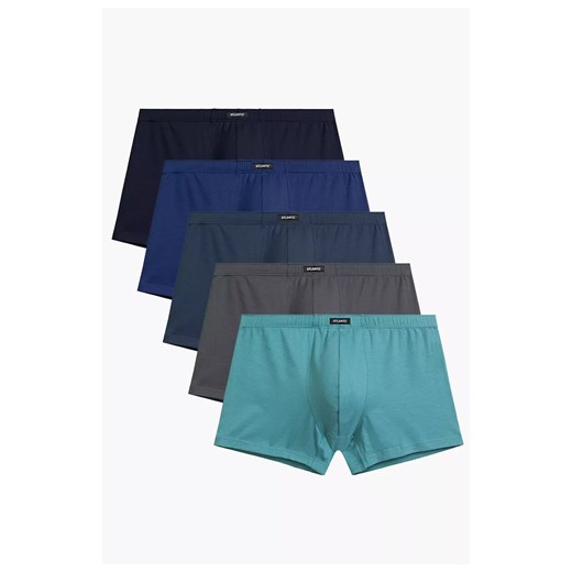Atlantic 5-pack bokserki męskie 5SMH-002-GRA/NIEC/ZIEJ/IND/NIEC, Kolor multicolour, Rozmiar M, ATLANTIC ze sklepu Intymna w kategorii Majtki męskie - zdjęcie 184112585