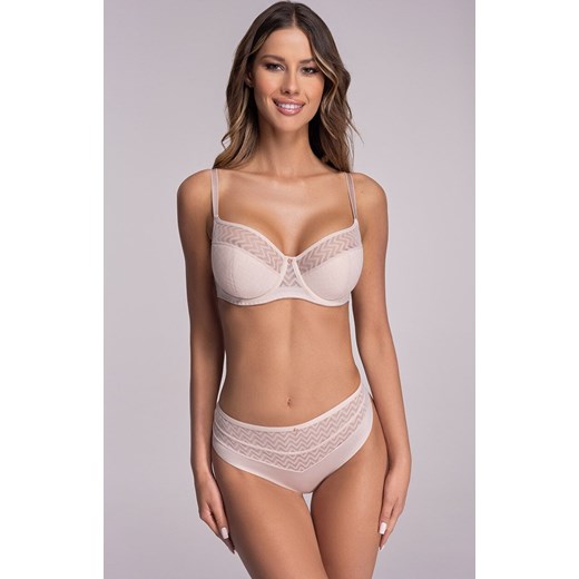 Ava biustonosz półusztywniany semi-soft beżowy 2102, Kolor beżowy, Rozmiar 105B, Ava ze sklepu Intymna w kategorii Biustonosze - zdjęcie 184112655