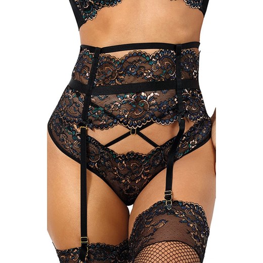 Pas do pończoch z koronką Garter belt V-10362, Kolor czarny, Rozmiar L, Axami ze sklepu Intymna w kategorii Akcesoria do bielizny - zdjęcie 184113469