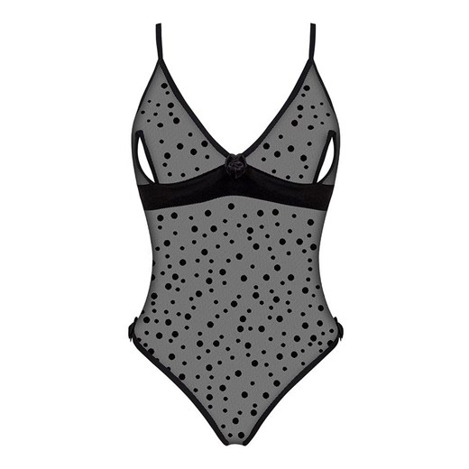 Body damskie czarne Amalia Teddy, Kolor czarny, Rozmiar S/M, Beauty Night ze sklepu Intymna w kategorii Body damskie - zdjęcie 184114377