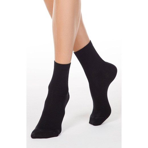 Klasyczne bawełniane skarpetki damskie czarne 3DSOCKS, Kolor czarny, Rozmiar 38-41, Conte ze sklepu Intymna w kategorii Skarpetki damskie - zdjęcie 184115847